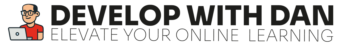Develop with Dan Logo Develop with Dan Moodle LMS E-Learning Charity